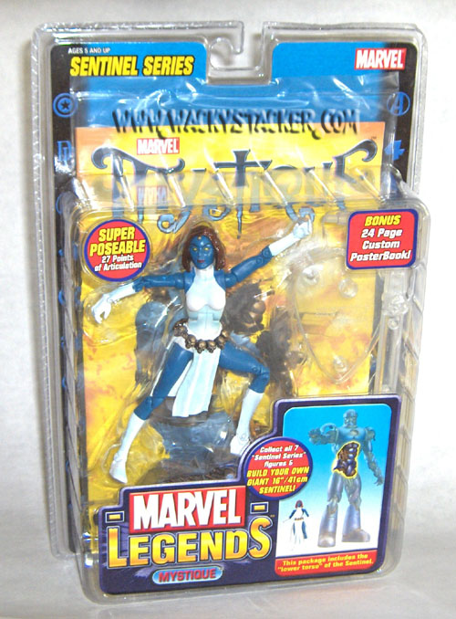 Figurine Pvc Mystique Sentinel De La Série Marvel Legends 16cm Toy Biz